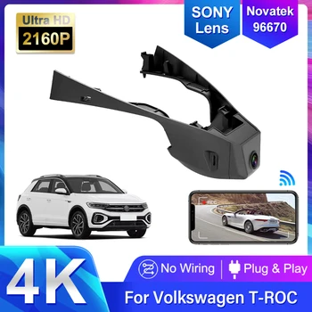 Uus 4K Wifi Car DVR videosalvesti Plug and Play Kriips Cam Kaamera Volkswagen VW T-Roc AC7 A11 2017 2018 2019 2020 2021 2022