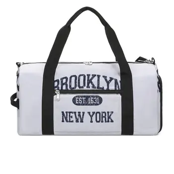 Brooklyn NY Arch Õnnetud Sport Kotid Retro Printida Kingad spordikotti Veekindel Meeste Naiste Reisi-Käekott Armas Fitness Kott