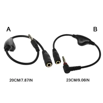 3.5 mm Jack AUX Meeste ja Naiste Adapter pikendusjuhe Audio Stereo Juhe koos Helitugevuse reguleerimine Kõrvaklappide Kõrvaklappide Juhe