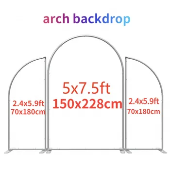 Õhupalli Arch X4 3tk Raamid Pool Taustaks Seista Seada Eemaldatav Metallist Pulm Arch Poolringi Taust Tugi