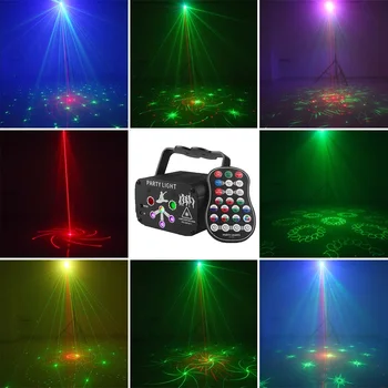 Projektor USB Laetav LED VÄLISMAALASE RGB Mini DJ Disco Laser Valgust UV-Heli Strobe Etapi Mõju Pulm Xmas Puhkus Pool Lamp