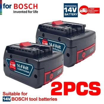 Laetav Aku Bosch Power tool 14,4 V 1Ah jaoks GBH GDR GSR 1080 DDS180 BAT614G Varu Li-ioon Aku Laadija Komplekt
