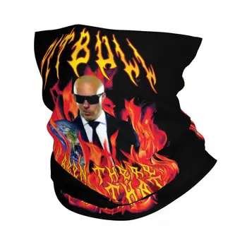 Heavy Metal Pitbull leekidega Sall Talvel Kaelus-Wrap Nägu Salli, Matkamine Hr Maailma Räppar Laulja Gaiter Peapael