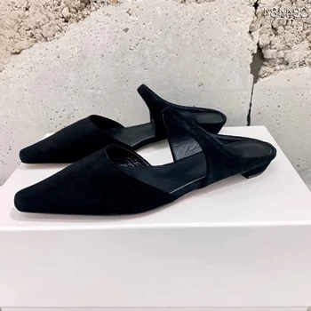 Pikad Varba Daamid Kingad Feminino Baotou Sussid Naiste Väljas Toasussid Zapatos Mujer 2024 Suvel Elegantne Mood Varbavahed