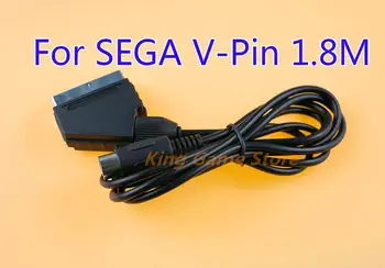 1tk Asendamine 1,8 M RGB Scart Kaabel PAL Versioon V-Pin Plug Audio-Video jaoks SEGA Mega Drive M-D ja Genesis 1
