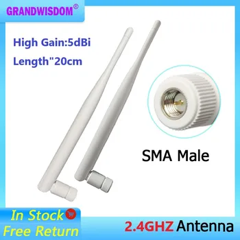 GWS 1 VÕI 2tk 2.4 G Antenn kõrge saada 5dbi sma male wlan wifi 2.4 ghz antene SEE moodul ruuteri signaali vastuvõtja antenn