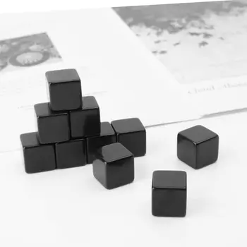 10tk 16mm Tühi Täringut Must Akrüül Cube lauamäng Laps Mänguasja DIY Lõbus Ja Õpetamise Multi Pool Täringut Juhatuse Mäng