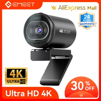 Veebikaamera 4K HD USB Web Kaamera 1080P 60FPS TOF Autofookus Kaamera Voogesitus EMEET S600 Koos Mic videokõnede/Zoom/Skype/Meeskonnad