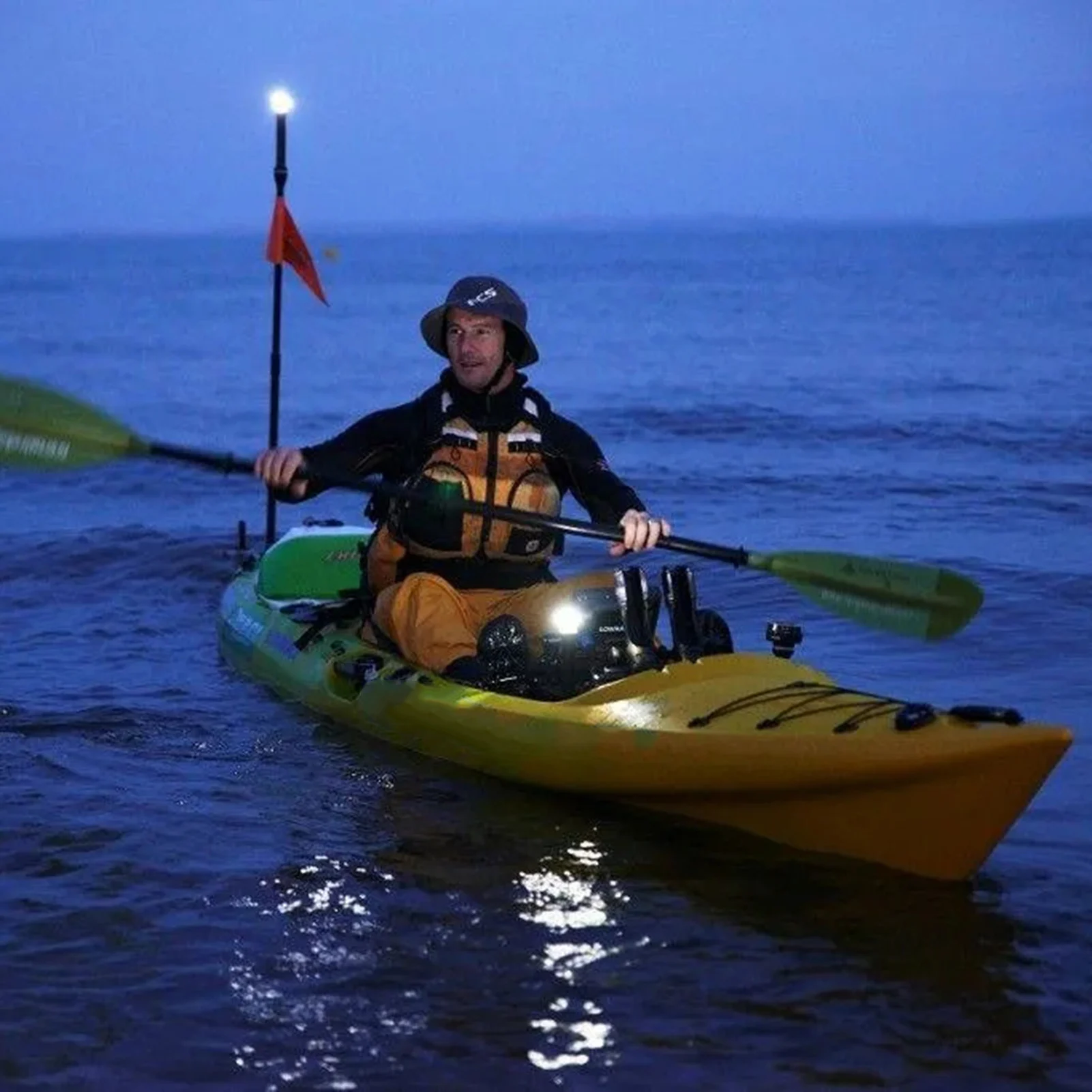 Veekindel Süsta Tuled LED patareiga Navigatsioonituled Öö Kalapüügi Tuled Paadi Vöörist Ahtri Mast Kayaking Tarvikud - 4