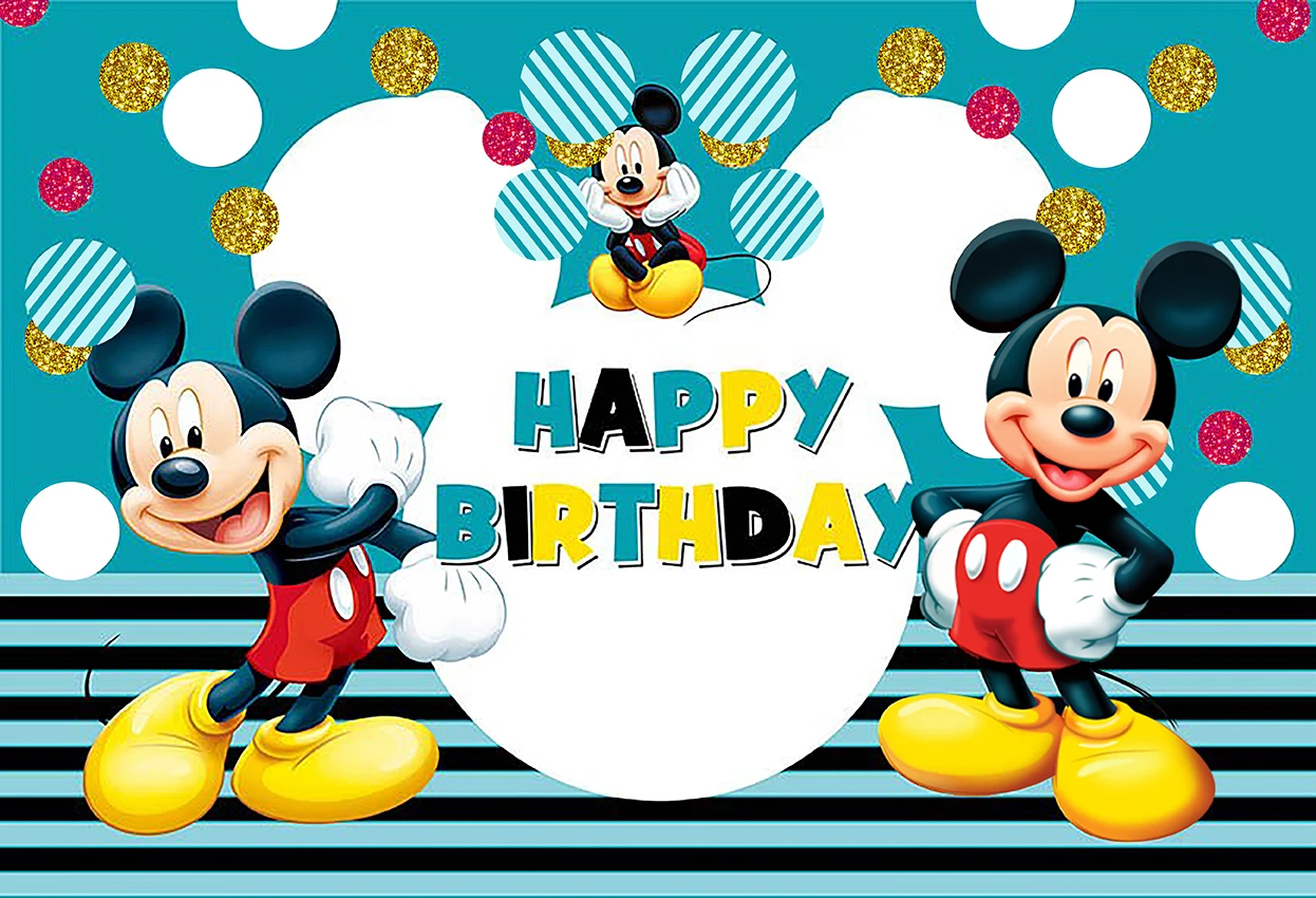 Minnie Mickey Mouse Fotograafia Taustaga Vinüül Lapiga Foto Tulistamine Tausta Beebi Sünnipäeva Foto Stuudio Tausta - 5