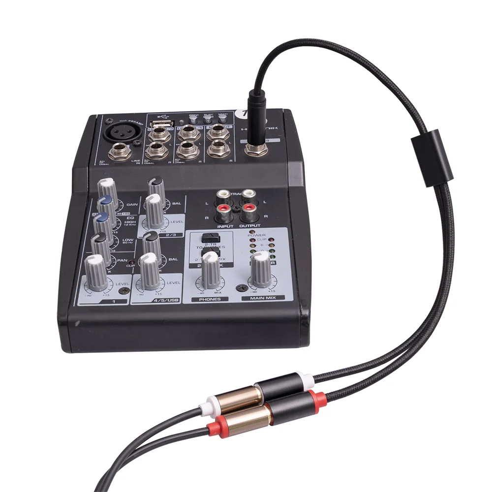 1~5TK RYRA 0,3 M Anti-interferentsi Kaheharulise 6.35 Heli Stereo Dual RCA Ema Audio Line 0.3 3712 1/4 Plug TRS Plug Müra - 3