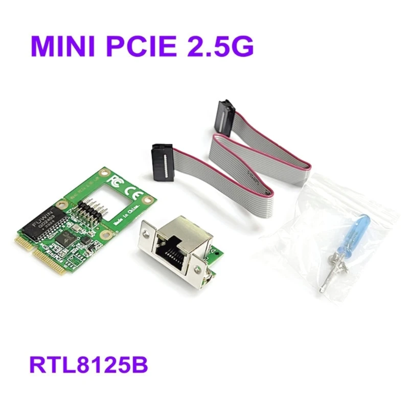 B95D Mini PCIe 2,5 G Ethernet Kaardi 2.5 GBase-T Võrgustike Adapter Mini Pcie 2500Mbps RJ45 LAN Kontroller Kaardi Asendamine - 2
