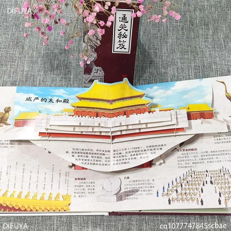 Saladus Keelatud Linna laste interaktiivne ruumiline Hiina ajalugu valgustatuse RAAMATUID DIFUYA - 2
