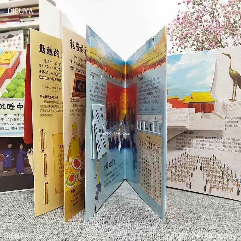 Saladus Keelatud Linna laste interaktiivne ruumiline Hiina ajalugu valgustatuse RAAMATUID DIFUYA - 3