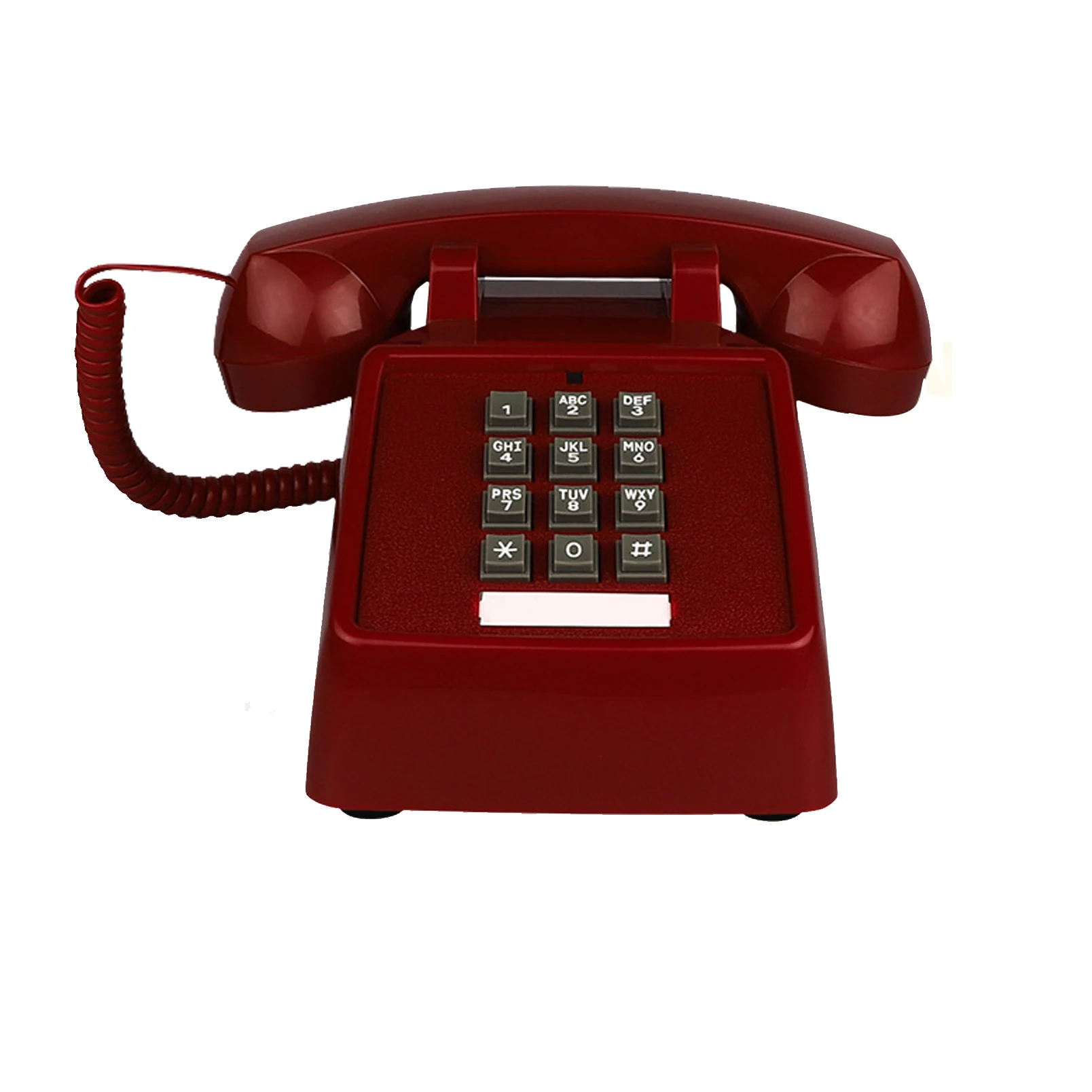 Lauatelefoni Telefonid Kodu Asukoht Hotel Kooli Juhtmega üherealine Raske Desktop Basic Telefon Pensionärid Retro Classic Telefon - 2