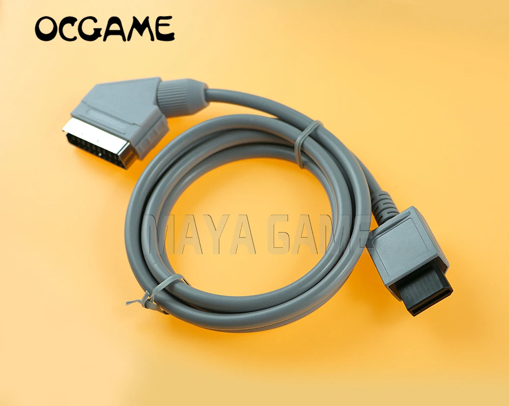 OCGAME 1tk Wii WIIU Konsoolid RGB SCART Kaabel Video HD AV HDTV PLII Nöör Mängud 1,8 M Pikkuse NTSC - 1