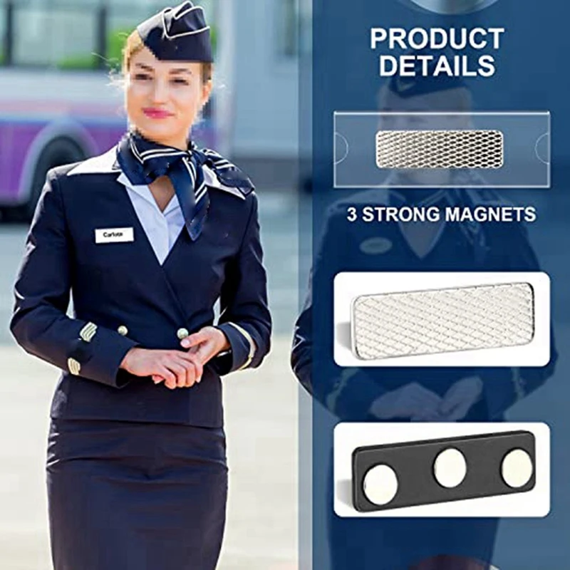 Magnet Nimi Siltide Komplekt, Magnet Badge Omanike 3 Tugevad Magnetid, Ettevõtte Nimi Tag/ID-Badge Komplekt 20 - 1
