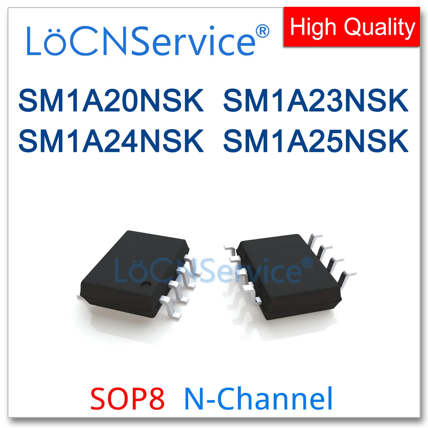 LoCNService 50TK 500PCS SOP8 SM1A20NSK SM1A23NSK SM1A24NSK SM1A25NSK N-CHANNEL Kõrge kvaliteedi SM1A - 0