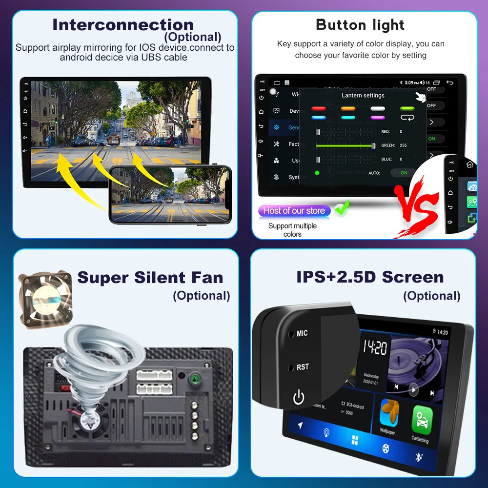 12.3 tolline Andriod 13 Suzuki Swift 5 2016 - 2020 Auto Raadio Multimeedia Video Mängija Navigation Stereo Toetust, 5G, WIFI, GPS - 4