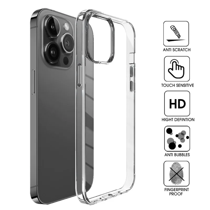Läbipaistev Selge Telefoni Case for iPhone 15 Pro Max 15Plus Pehme Põrutuskindel Kaitseraua Ultra Õhuke Kest Telefon Kate iPhone15 15PM - 3
