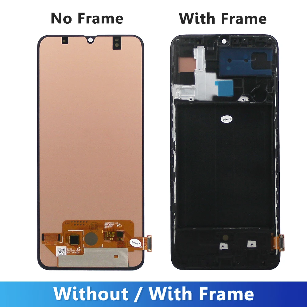 Sest AMOLED A70 LCD Ekraan Samsung A70 A705 A705F SM-A705MN LCD Ekraan Puutetundlik Digitizer paigaldus Raam - 1