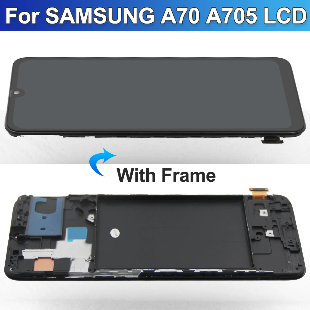 Sest AMOLED A70 LCD Ekraan Samsung A70 A705 A705F SM-A705MN LCD Ekraan Puutetundlik Digitizer paigaldus Raam - 5