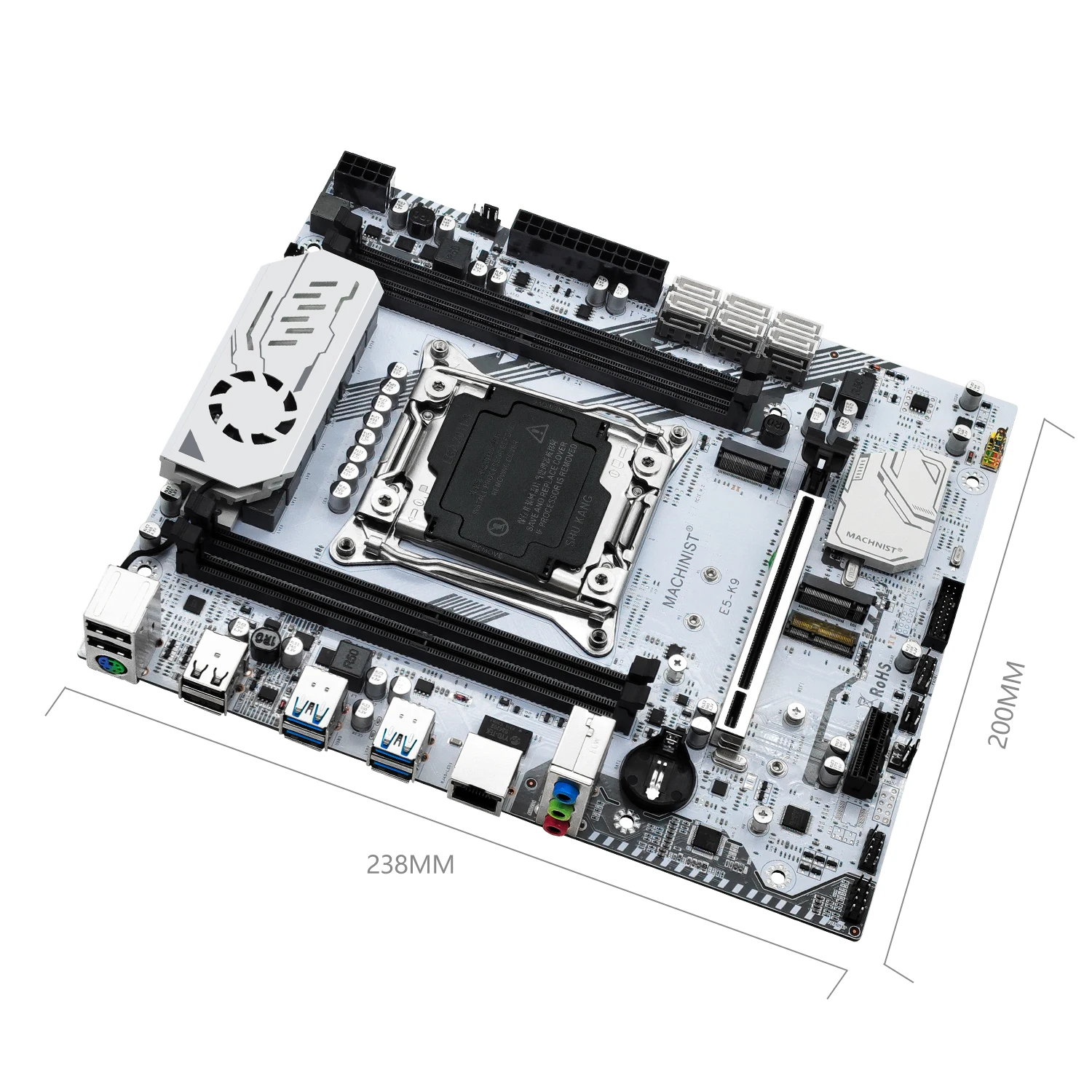 MACHINIS X99 Emaplaadi Komplekti LGA-2011-3 Kit Xeon E5 2690 V4 Protsessor CPU+ ECC DDR4 16GB RAM*2 Mälu, usb3.0 NVME M. 2*2 M-ATX k9 - 4