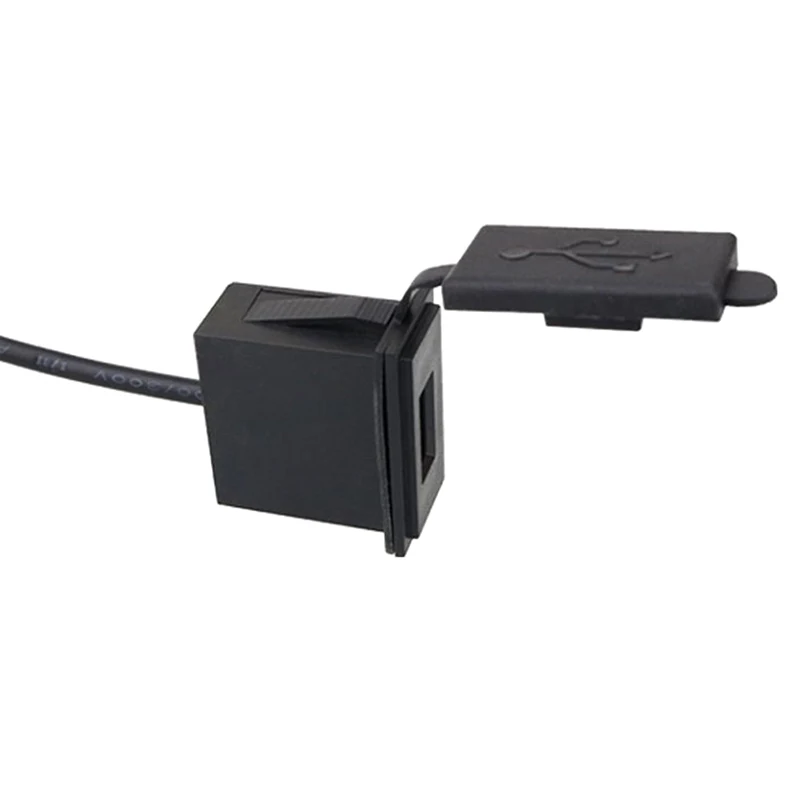 12V/24V Ühe USB autolaadija Pesa 5V 2.4 Võimsus Adapter Ruudu Kuju Veekindel, Mootorratta RV Paat - 2