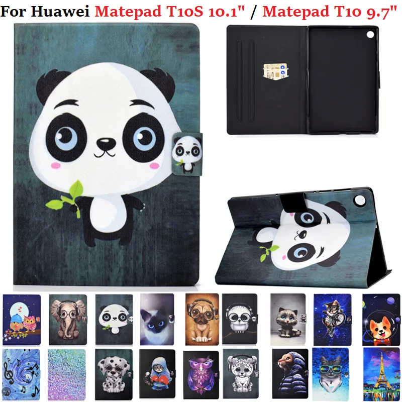Näiteks Huawei MatePad T10 Juhul 9.7 AGR-L09/AGR-W09 Seista Tableti puhul Huawei MatePad T10S AGS3-W09 AGS3-L09 10.1 Loomade Lapsed Pliiats - 0