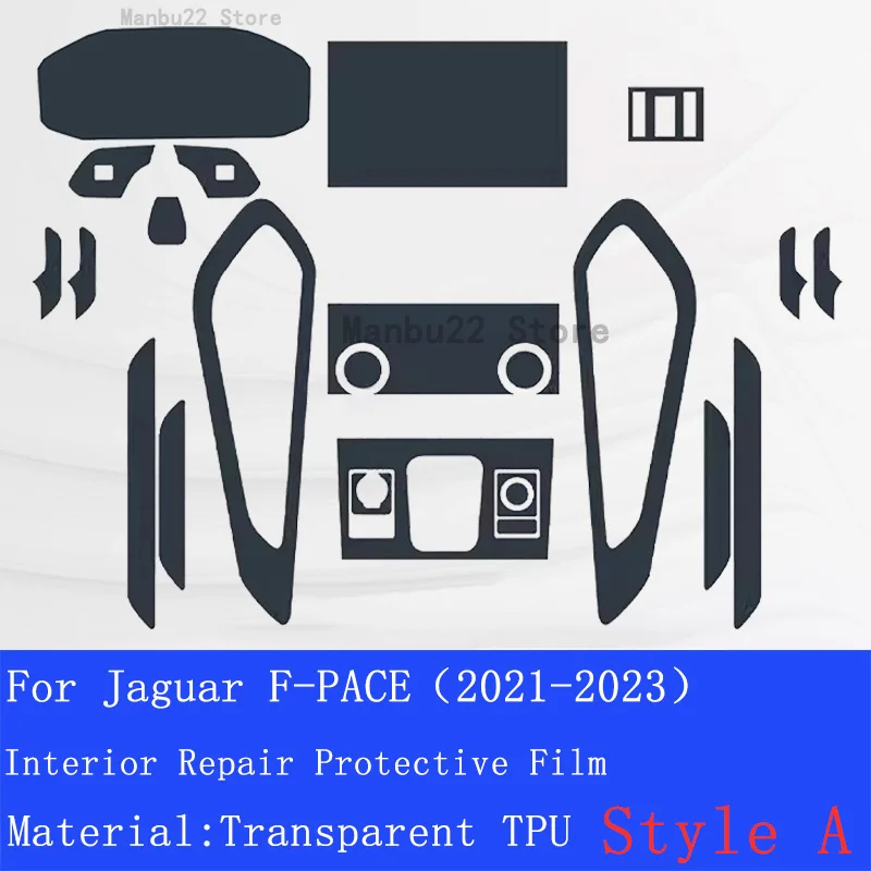 Sest Jaguar F-TEMPO(2021-2023) Hybird Auto GPS Navigatsiooni Film LCD Ekraan TPÜ Kaitsev Kaitsja Teenetemärgi Kleebis - 3