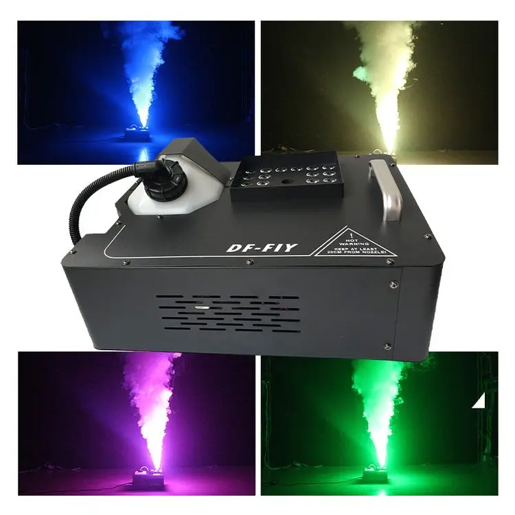 Hot Müük Etapp õhu veerus suitsu masin 1500w RGB 24LED Disco Poole Etapi Udu Masin suitsu masin - 4