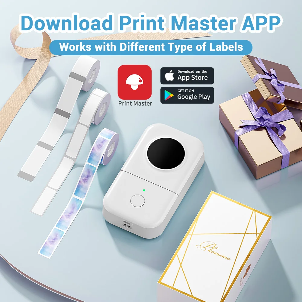 Phomemo D30 Traadita Label Maker Mini Termilise Kaasaskantav Inkless Trükkimine, Kleebise Printer 6-15mm kooskõlas Android ja IOS - 4