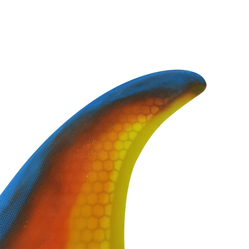 Gradient Värvi 7-tolline Longboard Fin Mõla Juhatuse Kärgstruktuuri Klaaskiuga Ühe Lainelaua Fin Keskus Surf Fin Püsti Mõla Sport - 4