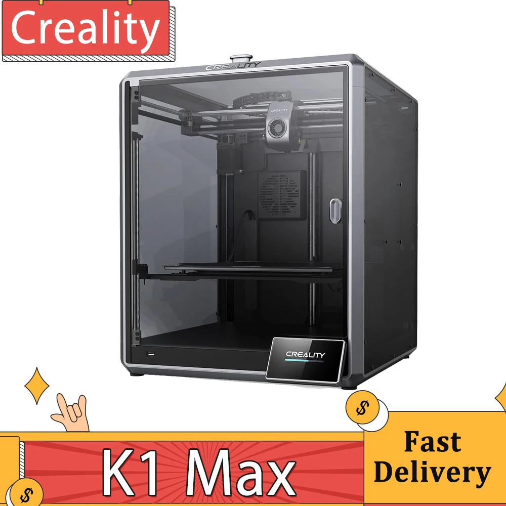 Creality 1 Pr Max 3D Printer, Auto Tasandamine, Max 600mm/s Printimise Kiirus, Direct Drive Ekstruuderis, Puutetundlik ekraan, 300*300*300mm - 0