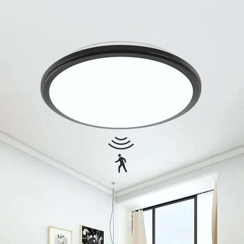 LED taevas heleda ümmarguse kaasaegne liikumisandur 3 kaitse laevalgusti Kodu kaunistamiseks lae lamp vannituba rõdu koridoris - 0