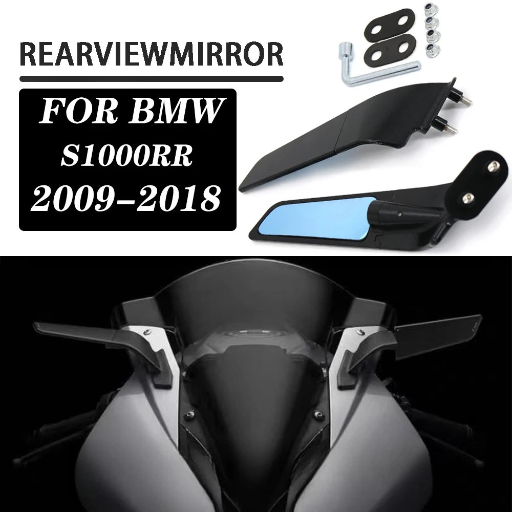 BMW S1000RR 2009-2011 2012 2013 2014 2015 2016 2017 2018 Mootorratta Peegleid Reguleeritav Pöörlev Rearview Küljel Peegel - 1