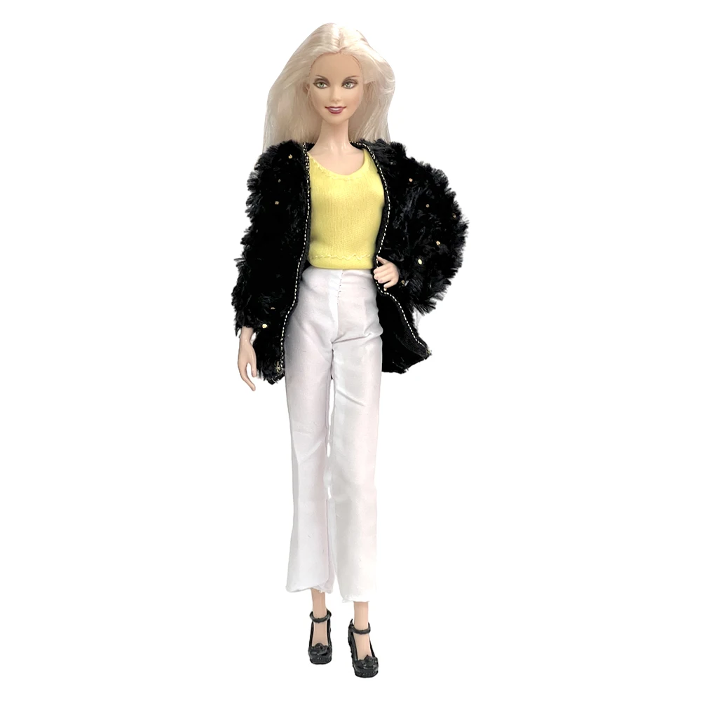 1 Komplekt Mood Riided Barbie Nukk Must Mantel Tops Vabaaja Riided Tüdruku 11.8 Tolline BJD Nukud Dress Lapsed Kingitus, Mänguasjad - 3