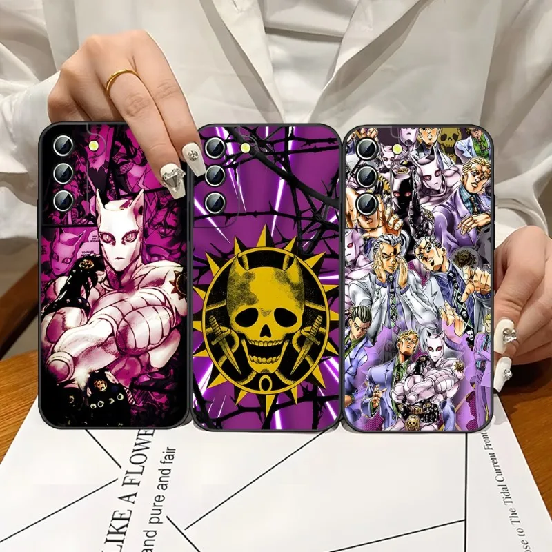 Killer Queen Yoshikage Kira Jojo Telefon Case For Samsung Galaxy S23 S21 S22 S20 S30 Ultra Fe S8 S9 S10 Lisa 20 10 Pro Plus Kate - 0
