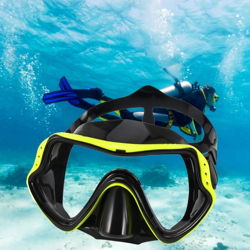 Mask Ja Snorkel Vabasukeldumisega Mask Anti-Fog Ujumine Kaitseprillid Avar Vaade Mask - 1