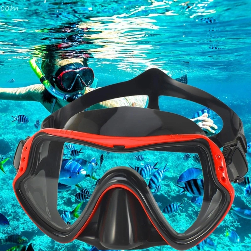 Mask Ja Snorkel Vabasukeldumisega Mask Anti-Fog Ujumine Kaitseprillid Avar Vaade Mask - 3