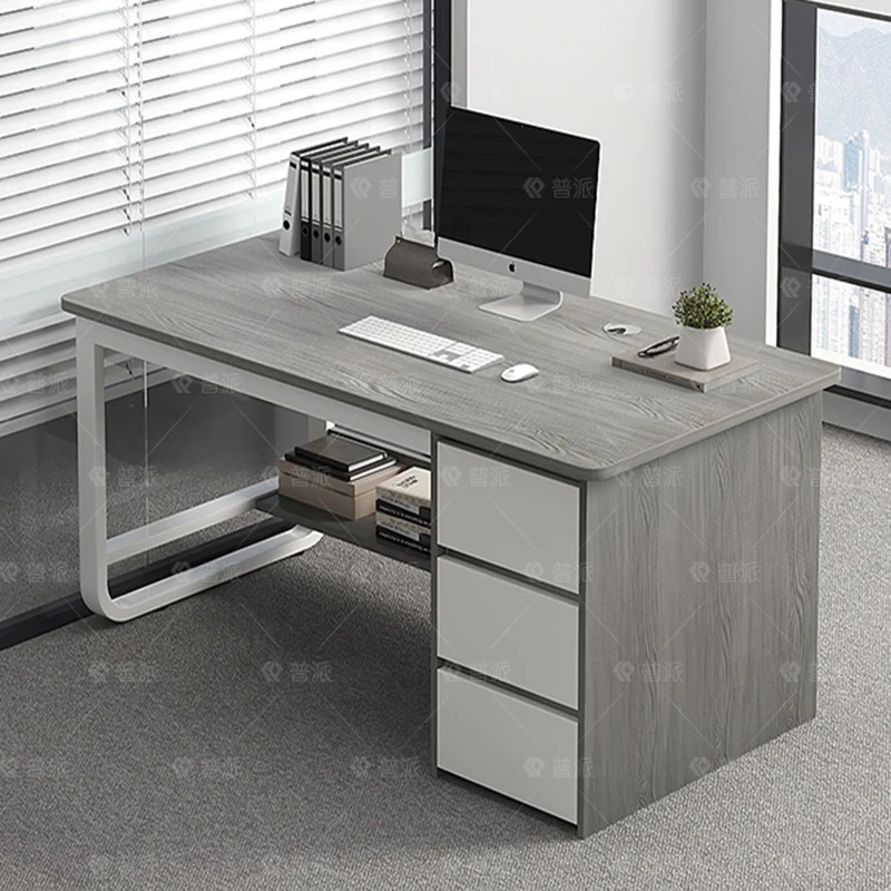 Väline Station Office Desk Minimalistlik Sise-Tööstus-Luksus Office Desk Odav Kommerts Mesa Escritorio Kaasaegne Mööbel - 0