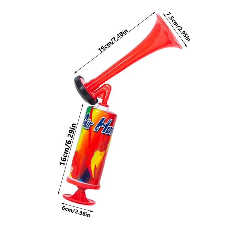 Jalgpall Sarv Plastikust Toru Vuvuzela Madal Hääl Fännid Tuju Jalgpalli Air Horn Kõlar Cheerleading Sarved Push Pumba Gaasi-Õhu Sarved - 5