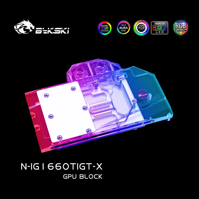 Bykski GPU Vee Blokeerida Kasutada Värvikas GTX 1660 Ti Mängude GT videokaardi/Full Cover Vasest Radiaatori Jahutus N-IG1660TIGT-X - 2