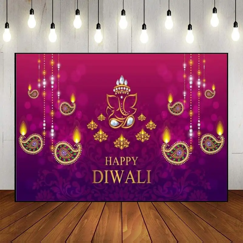 Diwali Sünnipäeva Decoration Background Bänner Fotograafia Tausta Isiku Foto Siluett Baby Shower Palm Tree Kohandatud Taustaks - 0