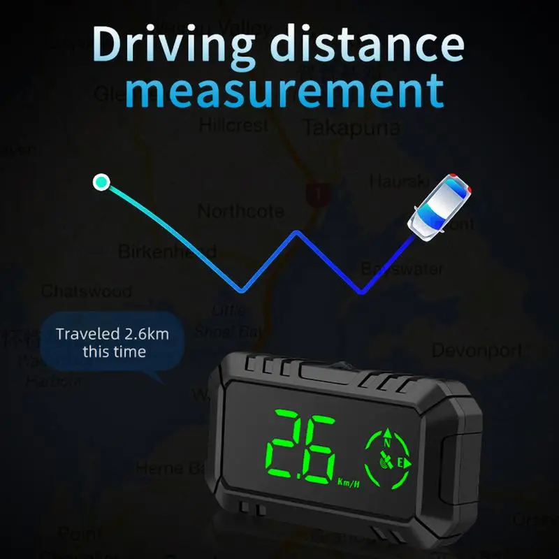 HUD Spidomeeter GPS Auto Kiirus Juhend, Head-Up Seade Universaalne GPS HUD Digitaalne Spidomeeter Auto Auto Läbisõidumõõdiku Vidinaid - 4