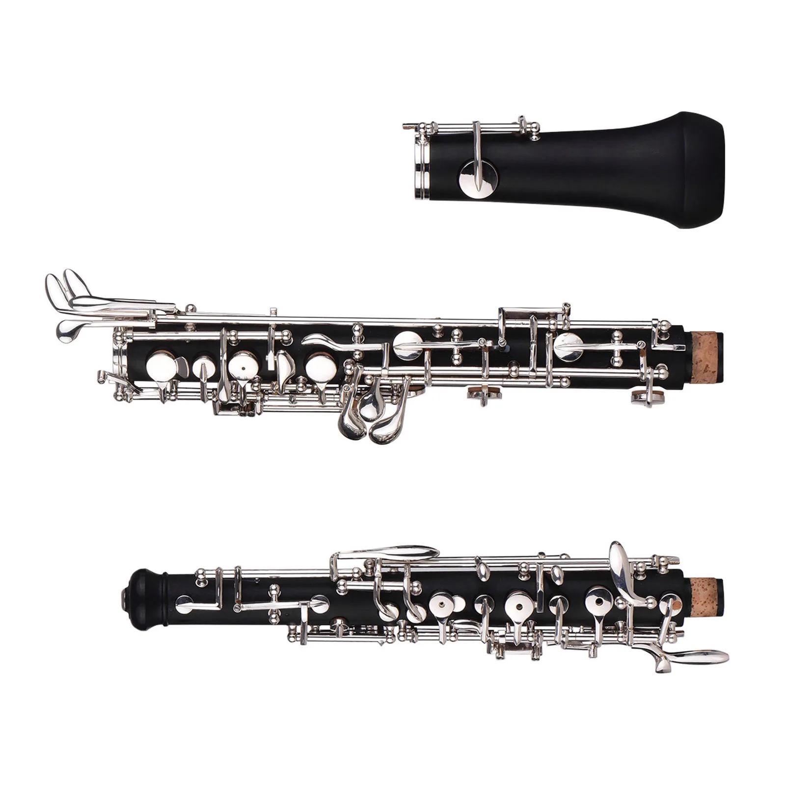 Professionaalne Oboe C Klahvi Semi-automatic Stiilis nikeldatud Võtmed Woodwind Vahend Oboe Naha Puhul Kott - 4