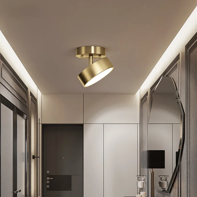 Lihtne Lae Lamp LED Magamistuba, elutuba Söögituba Vahekäiguga Raku Kerge Avanevat Rõdu Ring Vask Kulla Kodu Kaunistamiseks Lamp - 1
