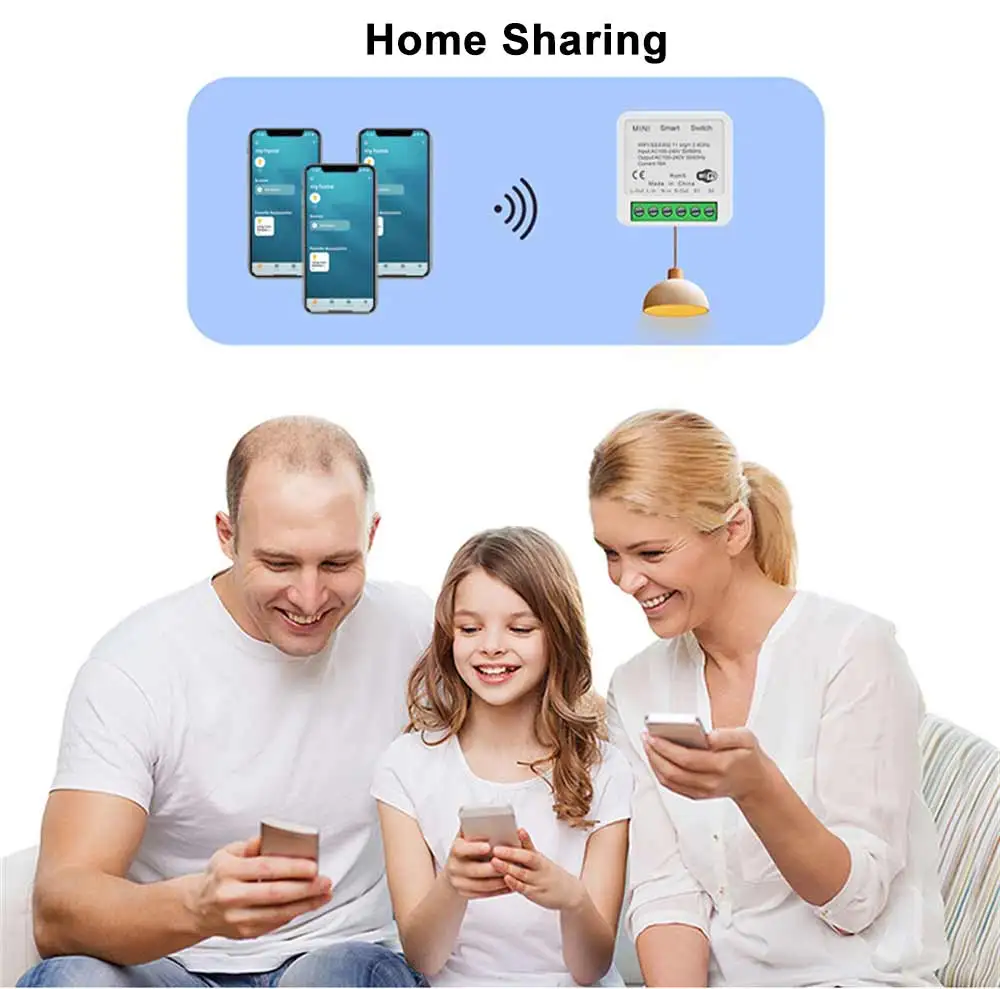 16A Homekit Smart WiFi Lüliti 2-way Lülitid Moodul Mini Smart Kaitselüliti Siri hääljuhtimine Tööd Alexa Google Kodu - 3