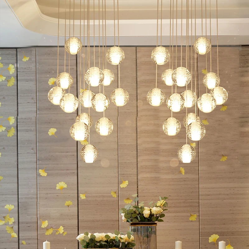 Kaasaegne Crystal Ripats dekoratiivsed Valguse eest elutuba restoran tuba trepp põhjamaade luksuslik ripats lamp led light tuba - 2