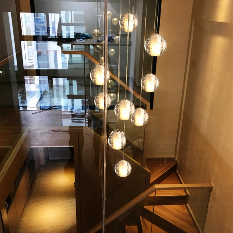Kaasaegne Crystal Ripats dekoratiivsed Valguse eest elutuba restoran tuba trepp põhjamaade luksuslik ripats lamp led light tuba - 5